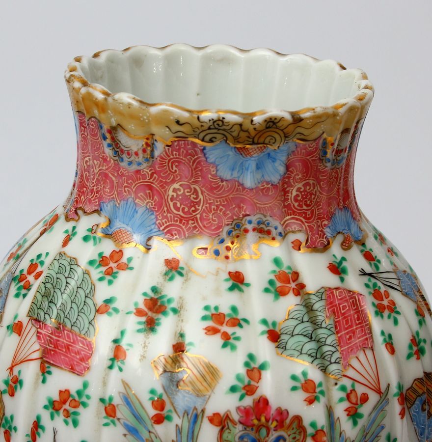 Antique Porcelain vase on a bronze base