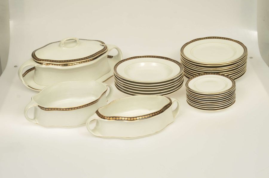 Antique Faience dinner set