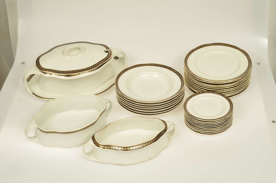 Antique Faience dinner set