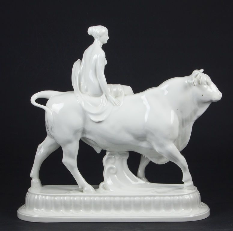 Antique KPM porcelain figurine The Rape of Europal