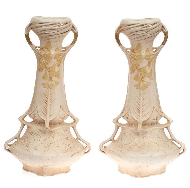 Antique Set of Art Nouveau style vases (3 pcs.)