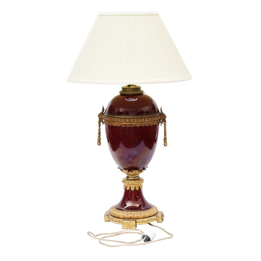 Antique Porcelain table lamp.