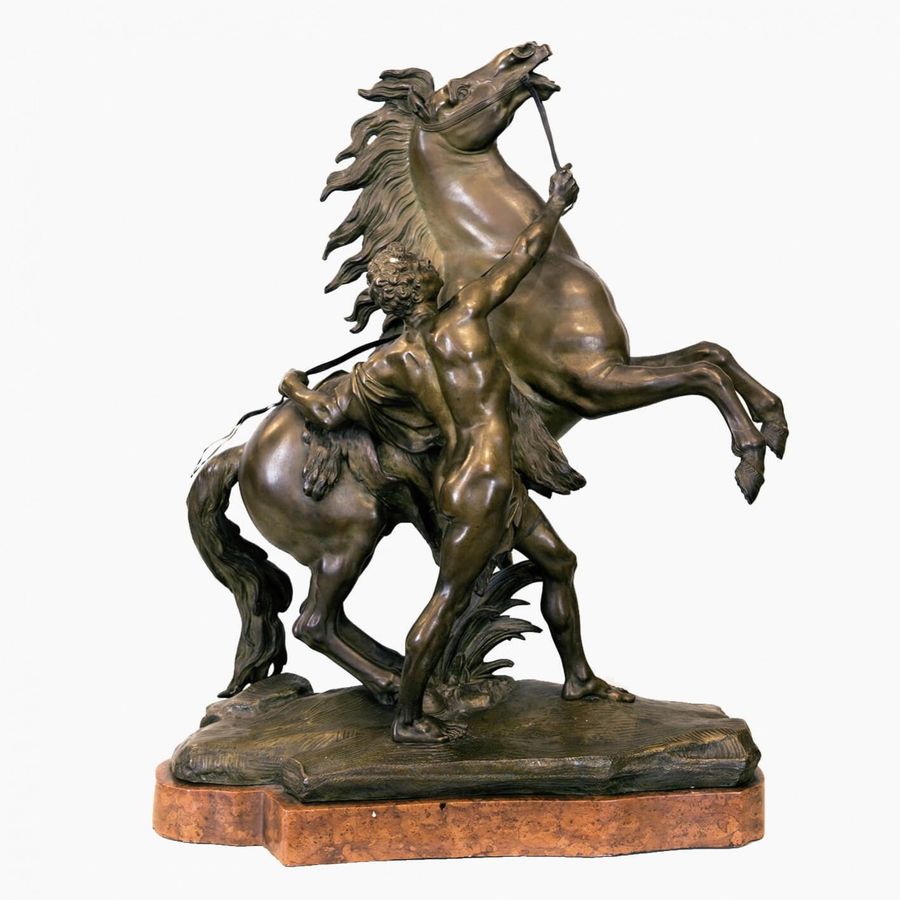 Antique Paired sculptures Horses Marley.