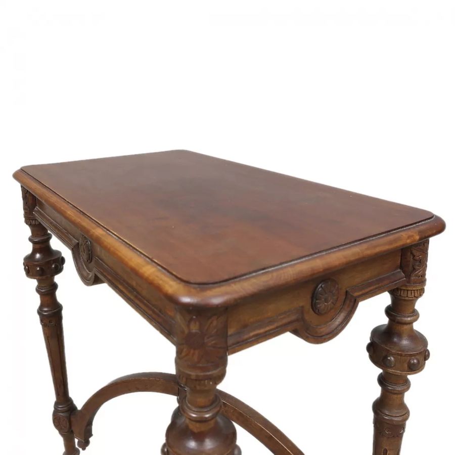 Antique Napoleon III style walnut coffee table.