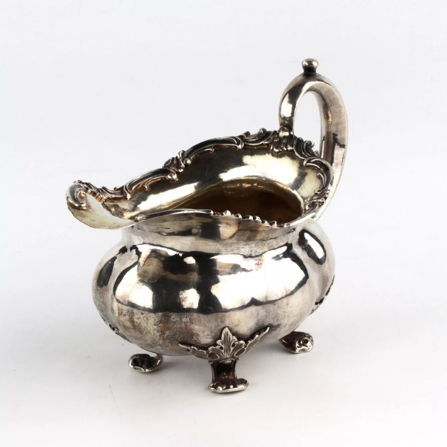 Antique Russian silver creamer.