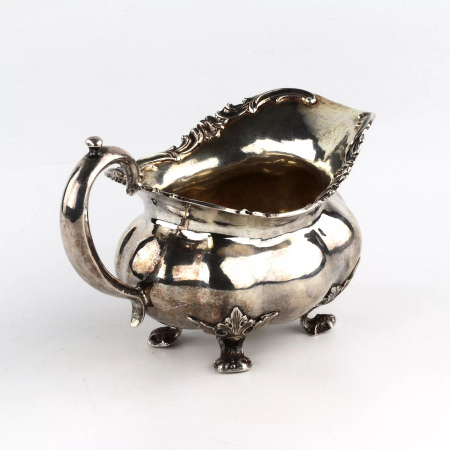 Antique Russian silver creamer.