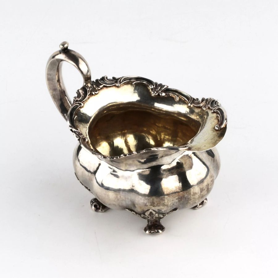 Antique Russian silver creamer.