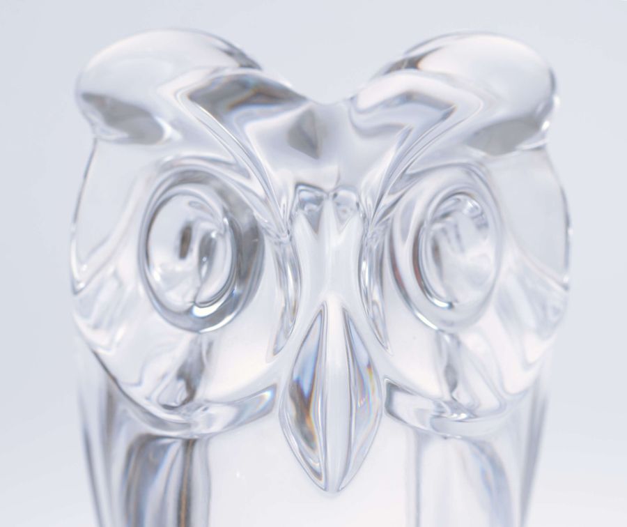 Antique Glass design object Owl