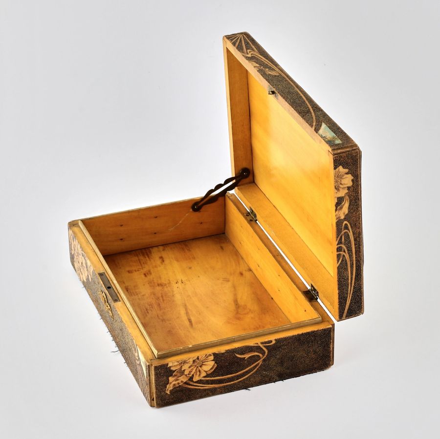 Antique Art Nouveau style box.