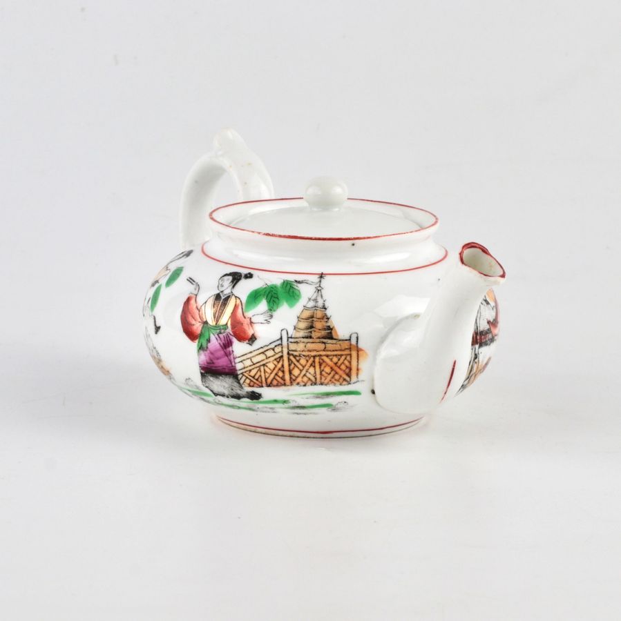 Antique Kuznetsovs porcelain teapot.