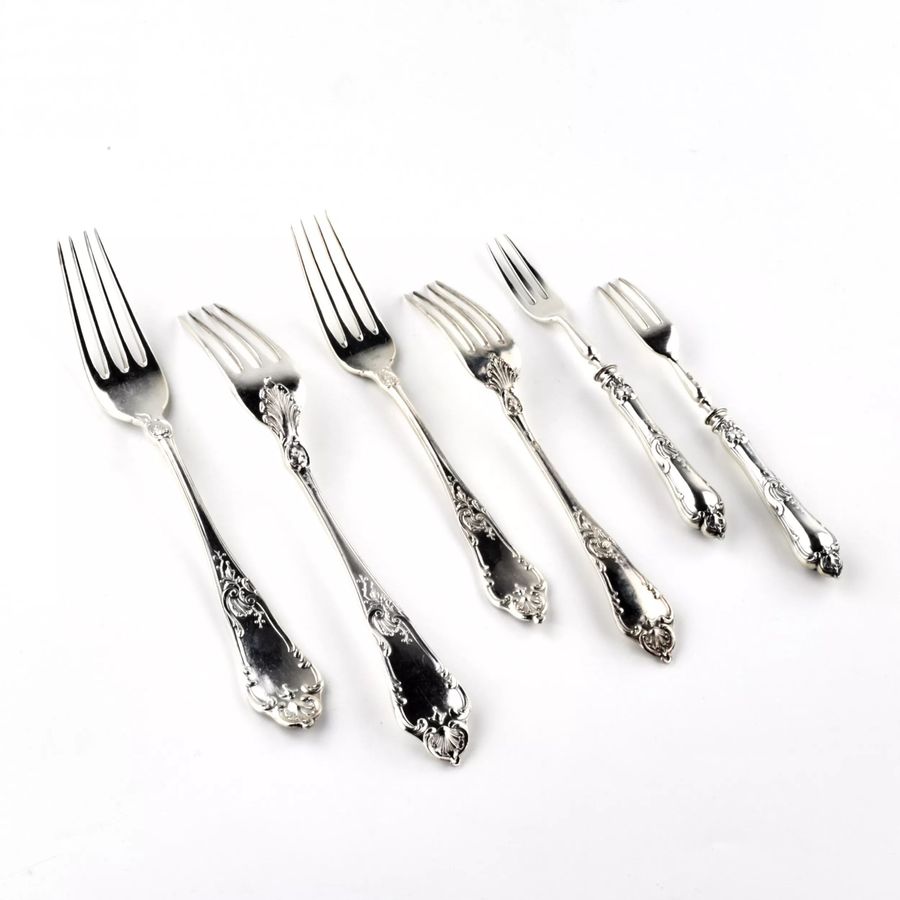 Antique Silver table set by G. Klingert.