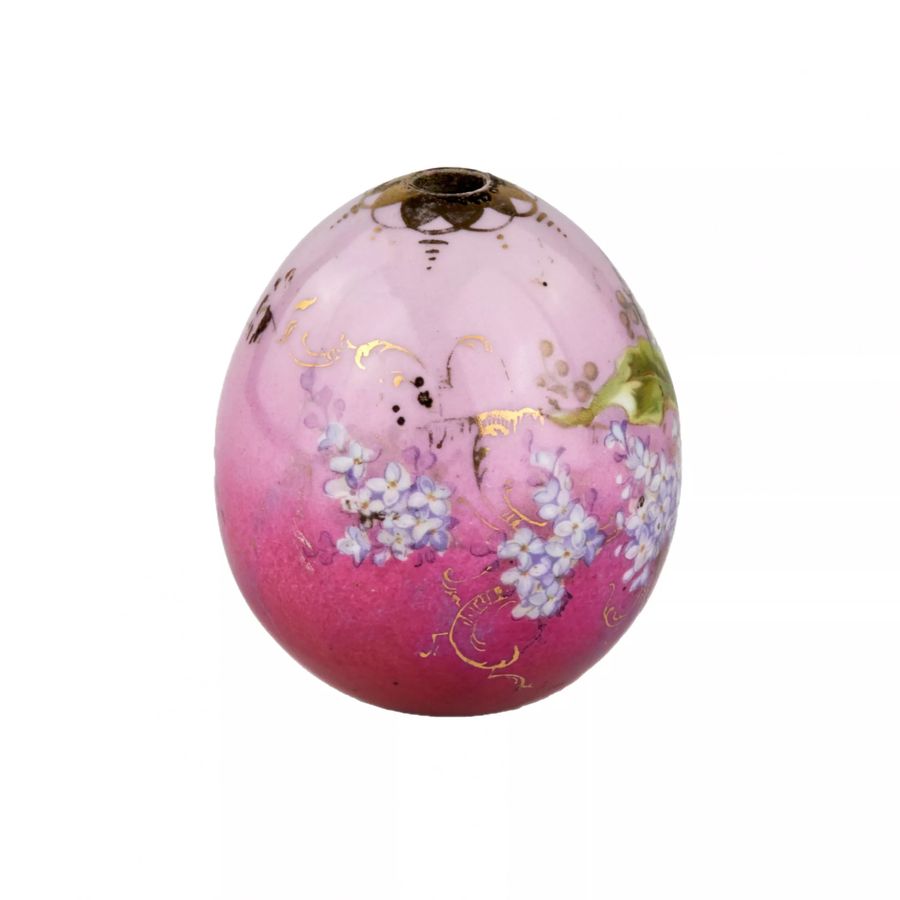 Antique Painted porcelain Easter egg.