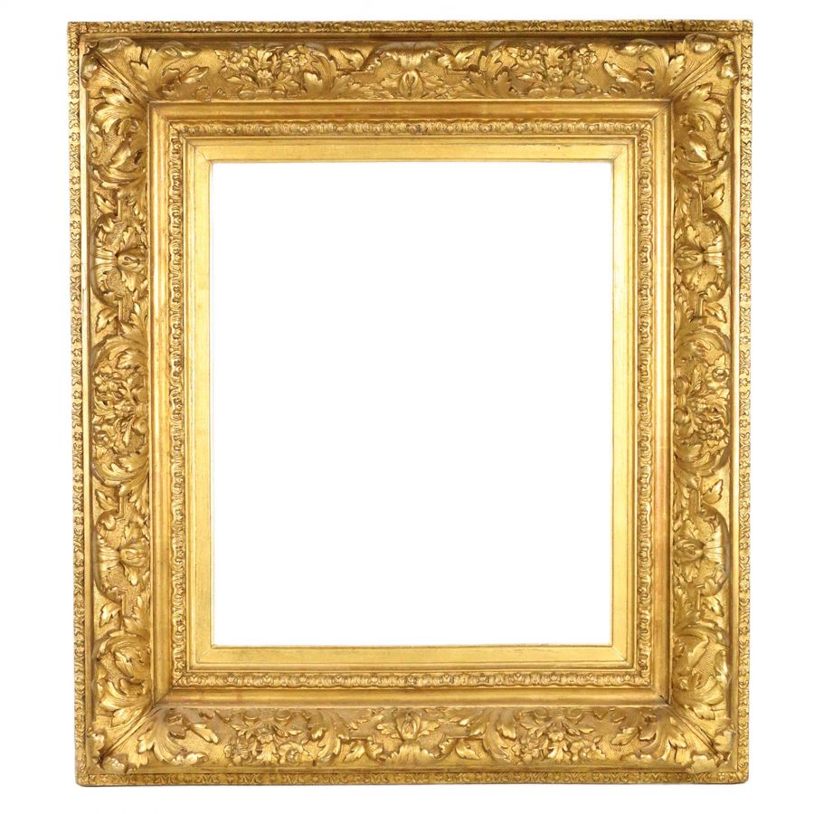 Gilt frame in Louis XV style, late 19th century