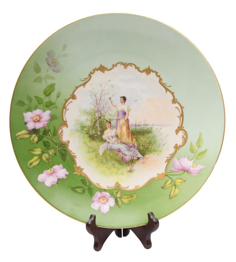 Decorative porcelain plate