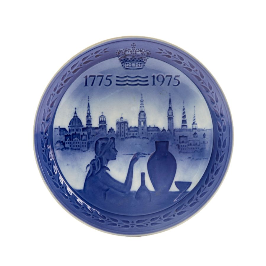 Anniversary porcelain plate Royal Copenhagen.