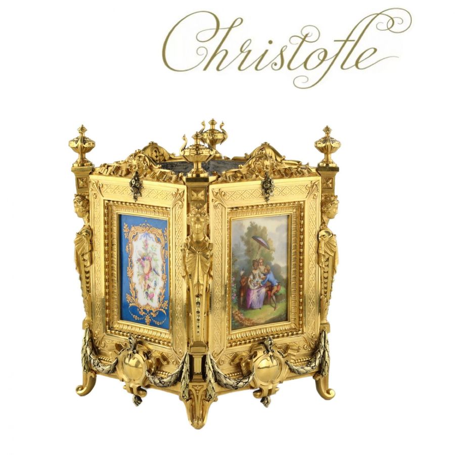 Excellent jardinière by Christofle & Cie in the style of Napoleon III. France, 19th century.