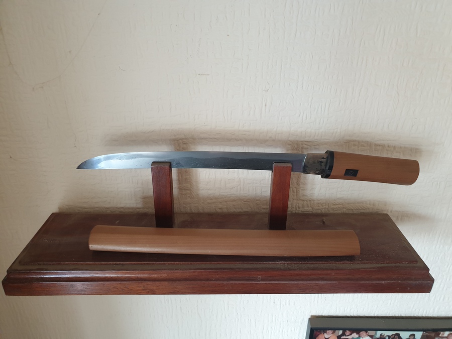 Antique Signed Hirazuri Aikuchi Tanto Sword