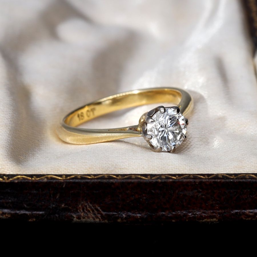 The Vintage Brilliant Cut Solitaire Diamond Beautiful Ring