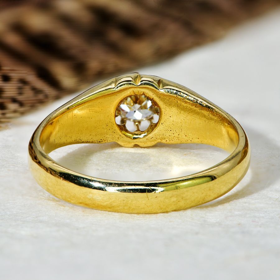 Antique The Vintage Brilliant Cut Solitaire Diamond Classic Ring