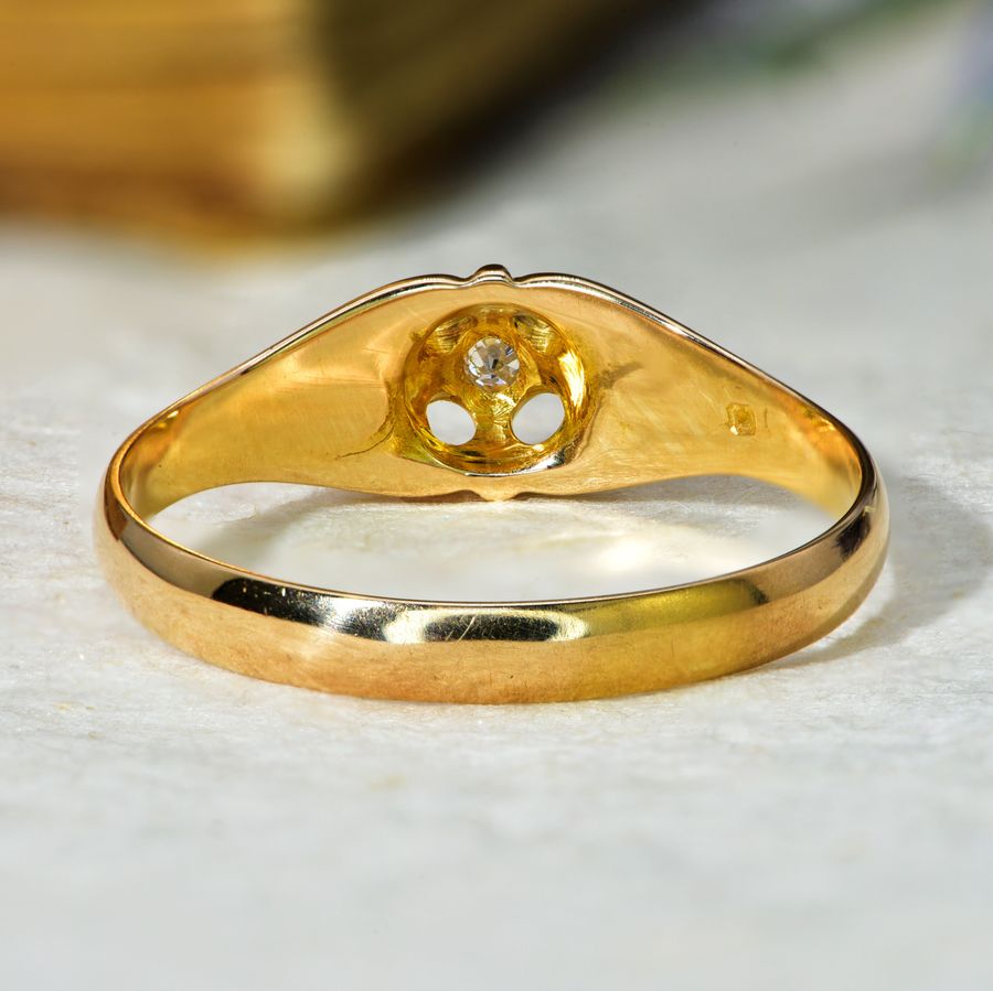 Antique The Antique 1913 Single Cut Solitaire Diamond Ring
