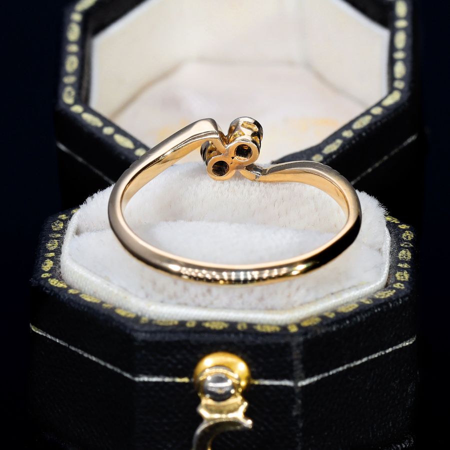 Antique The Antique Toi Et Moi Diamond Dainty Ring
