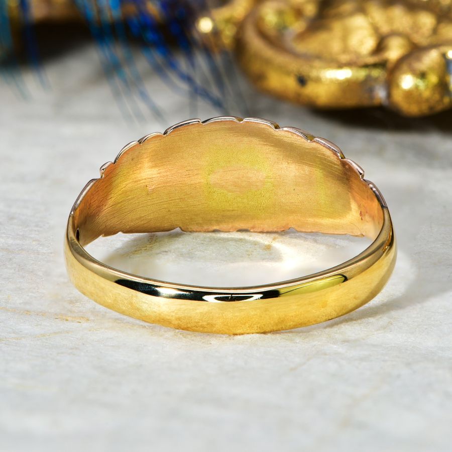 Antique The Antique Victorian 1871 Split Pearl Ring