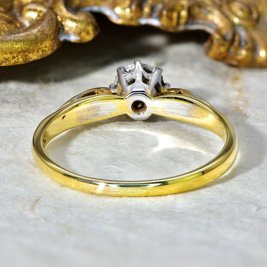 Antique The Vintage Starlight Brilliant Cut Solitaire Diamond Ring