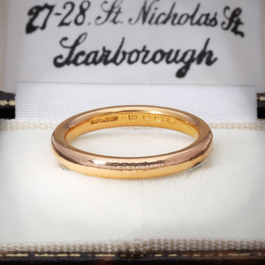 Antique The Antique 1922 22ct Gold Wedding Ring
