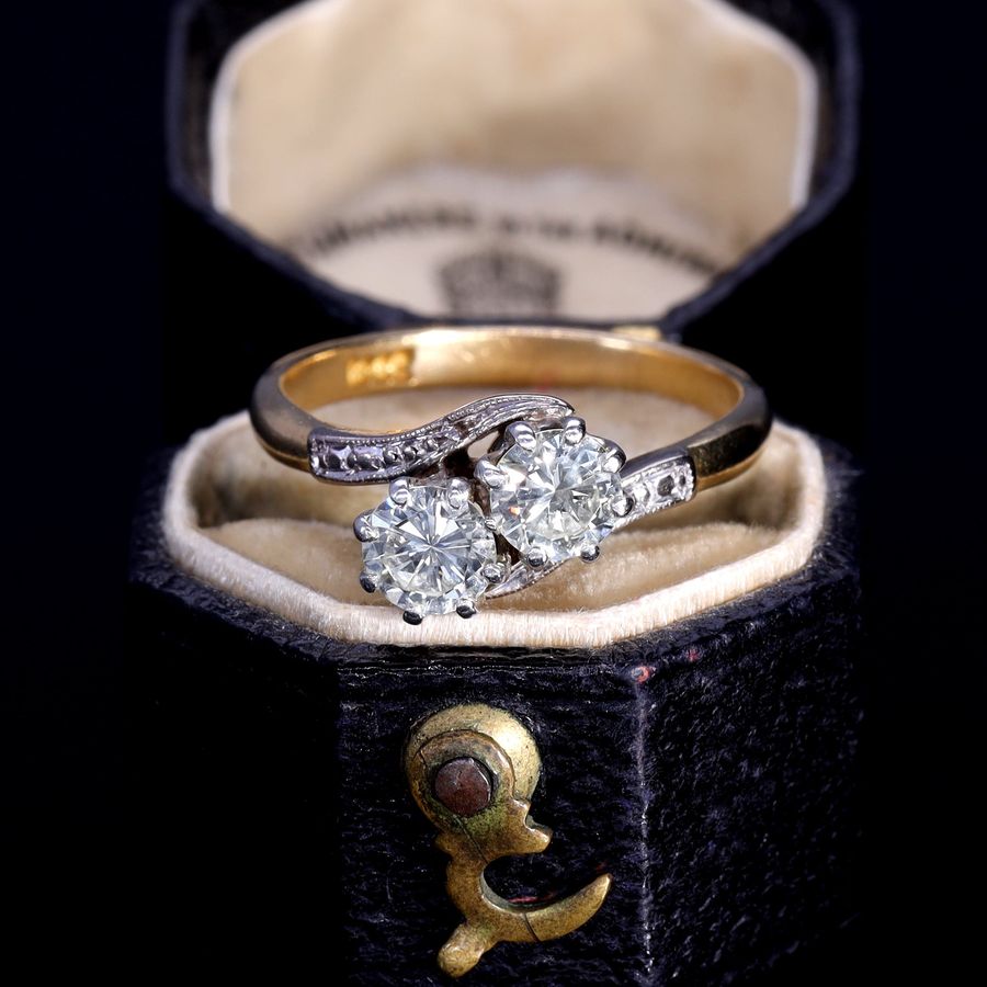 The Vintage Toi Et Moi Brilliant Cut Diamond Eternal Ring