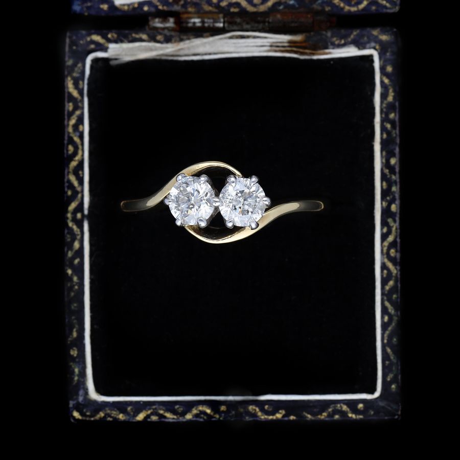 Antique The Vintage Toi Et Moi Brilliant Cut Diamond Ring