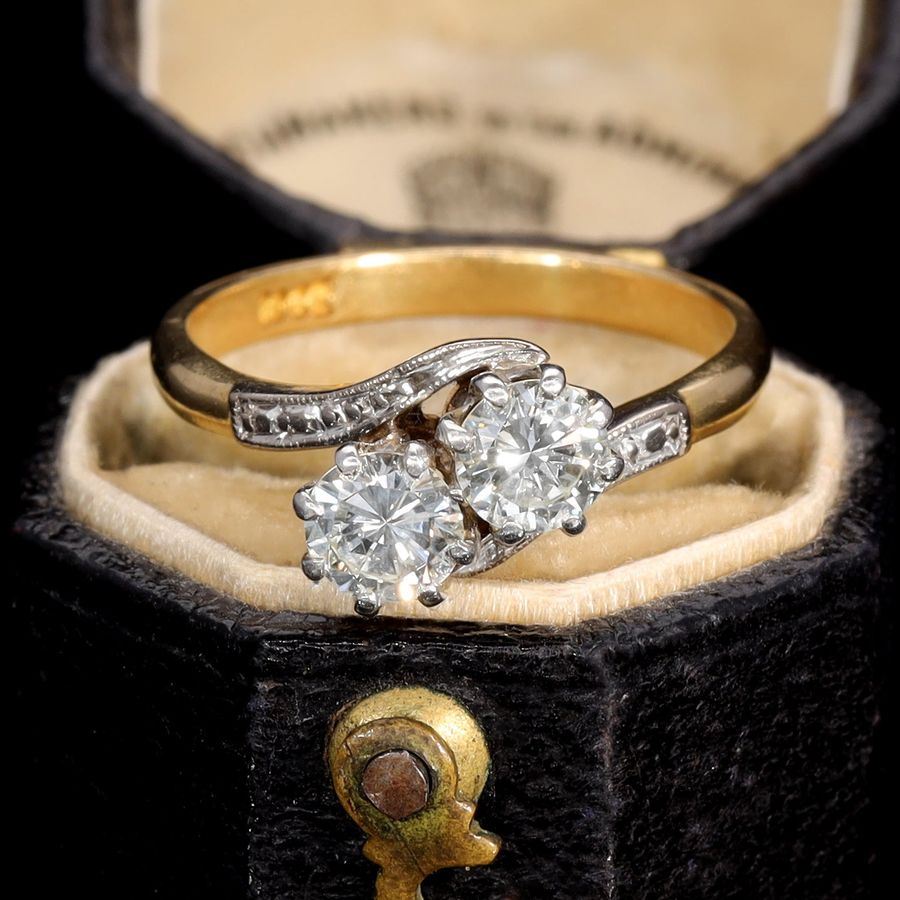 The Vintage Toi Et Moi Brilliant Cut Diamond Eternal Ring