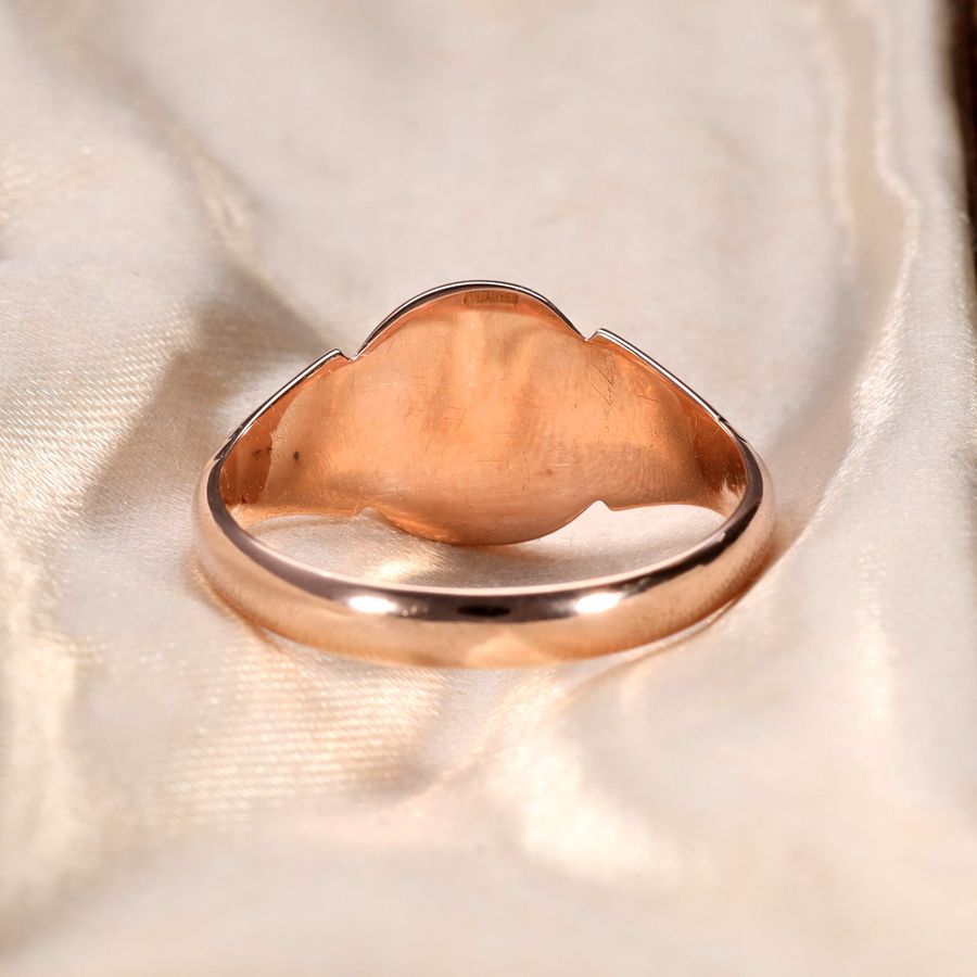 Antique The Antique 1920 Rose Gold 9ct Signet Ring