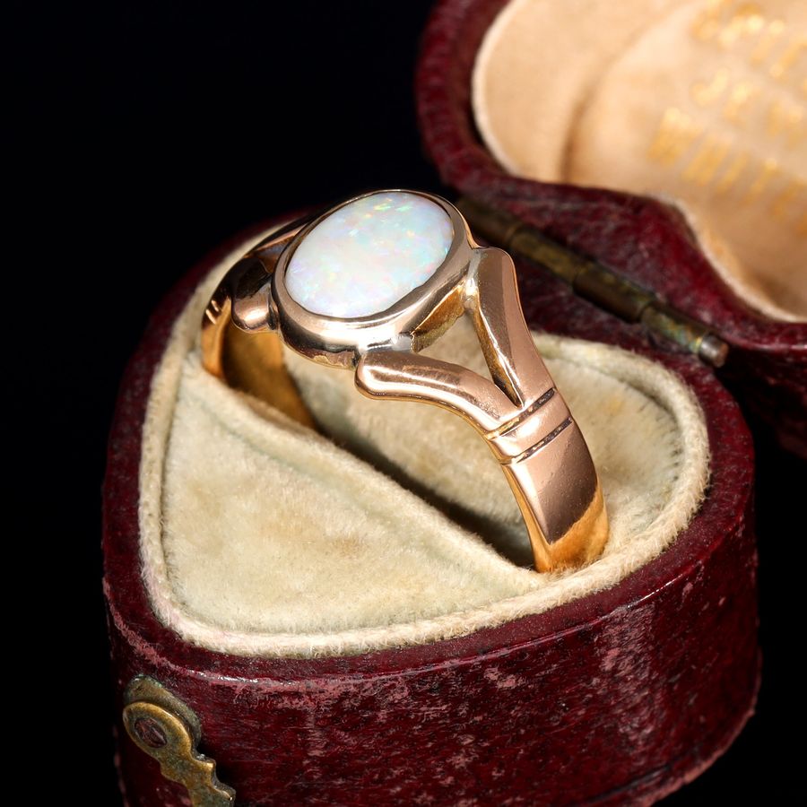 Antique The Antique 22ct Gold 1923 Opal Ring