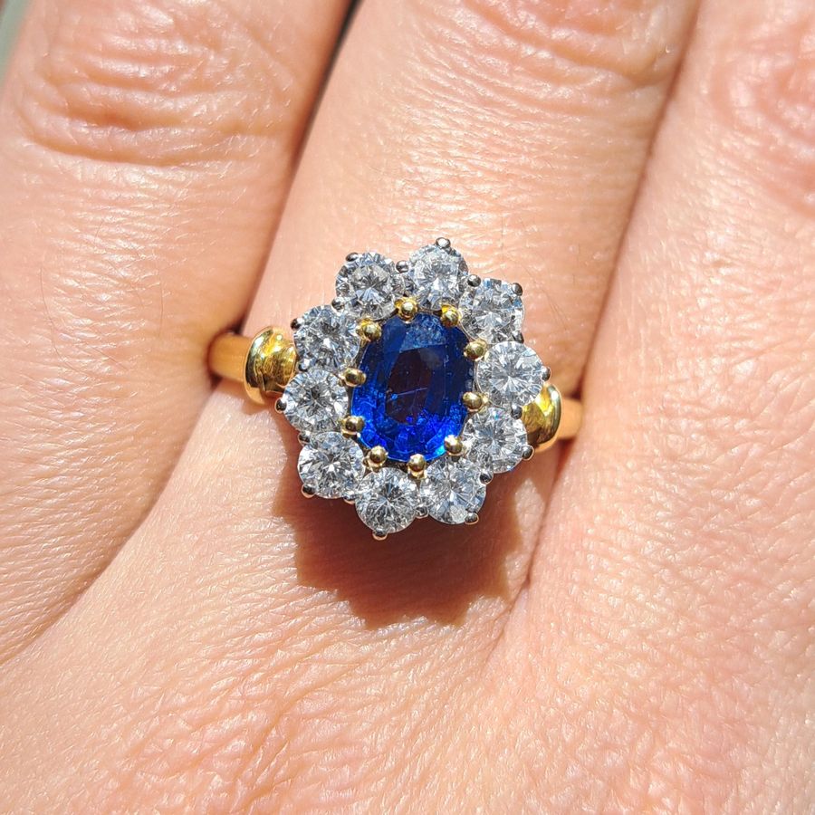 Antique The Vintage Sapphire and Diamond Royal Ring