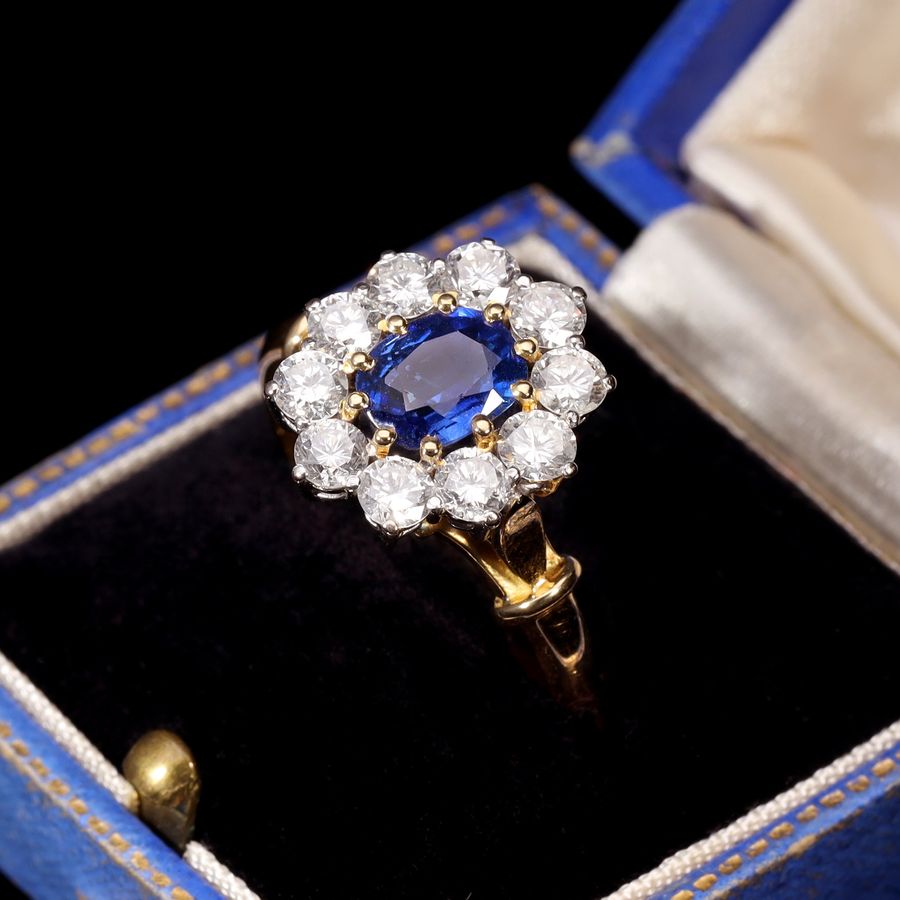 Antique The Vintage Sapphire and Diamond Royal Ring