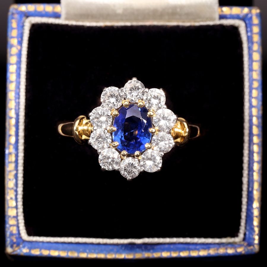 Antique The Vintage Sapphire and Diamond Royal Ring