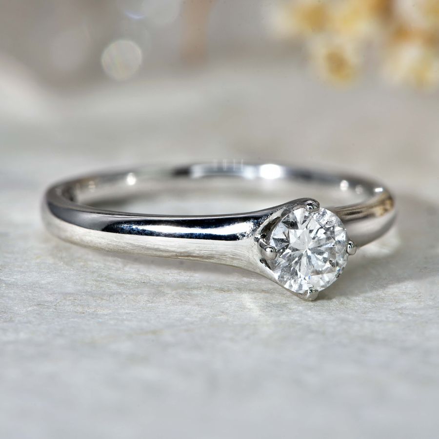 Antique The Brilliant Cut Solitaire Diamond Radiant Ring