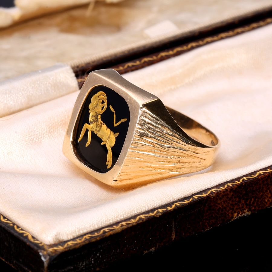 Antique The Vintage 1983 Aries Signet Ring