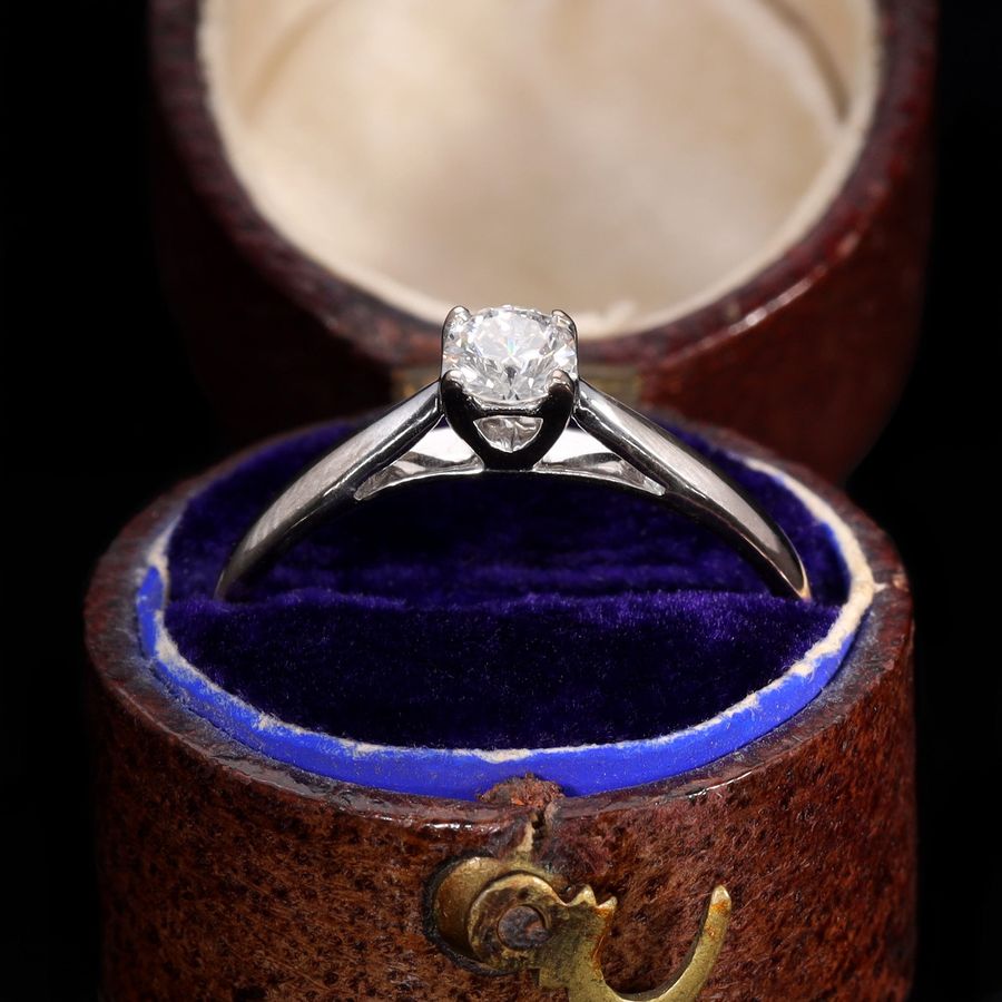 Antique The Vintage Brilliant Cut Diamond Forever Ring