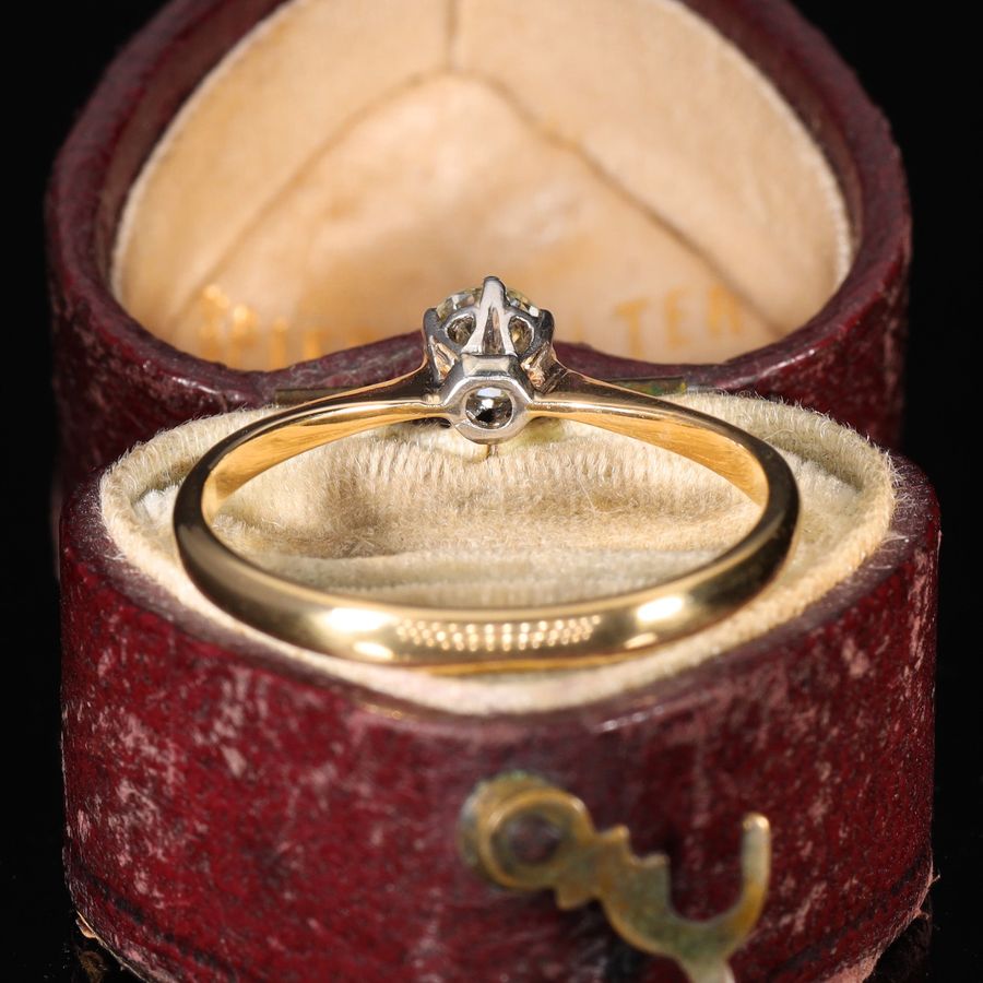 Antique The Vintage Solitaire Brilliant Cut Diamond Radiant Ring