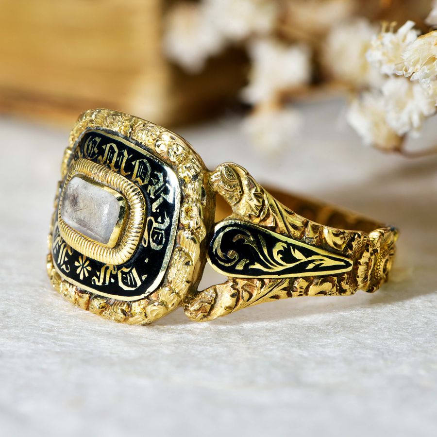 Antique The Antique 1830 William IV Mourning Ring