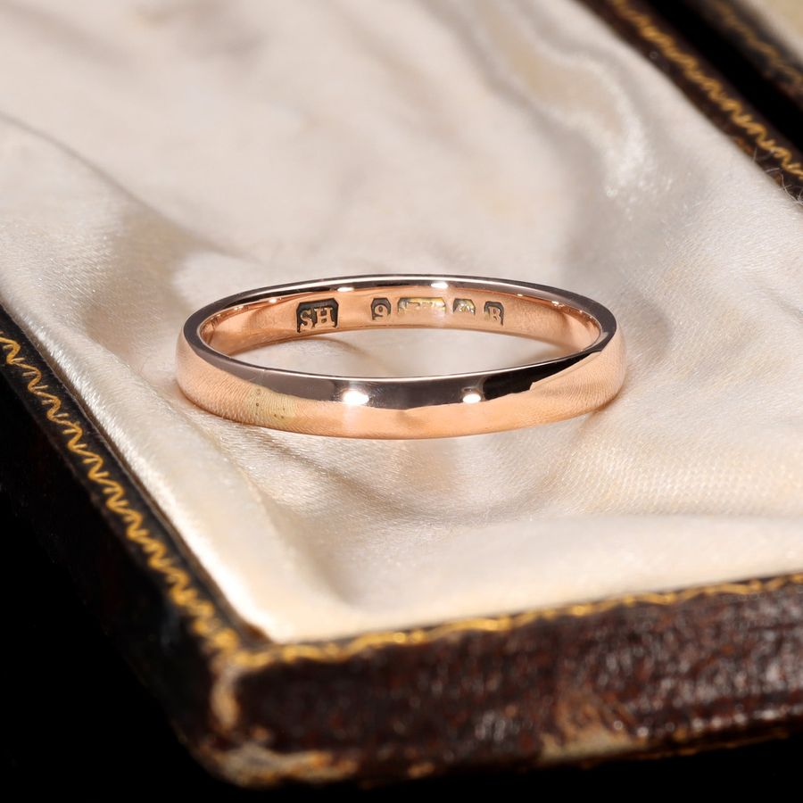 The Antique 1926 9ct Rose Gold Wedding Ring