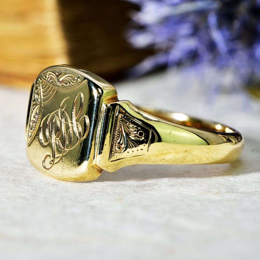 Antique The Vintage 1965 Initials Signet Ring