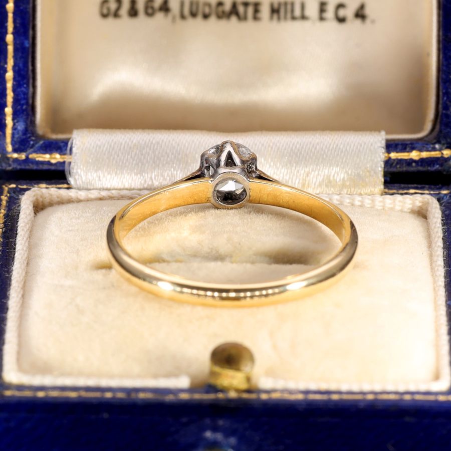 Antique The Vintage Brilliant Cut Diamond Solitaire Ring