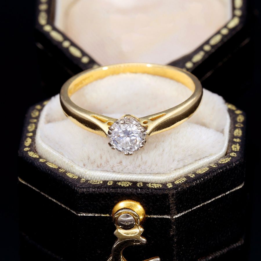 The Vintage Brilliant Cut Solitaire Diamond Splendid Ring