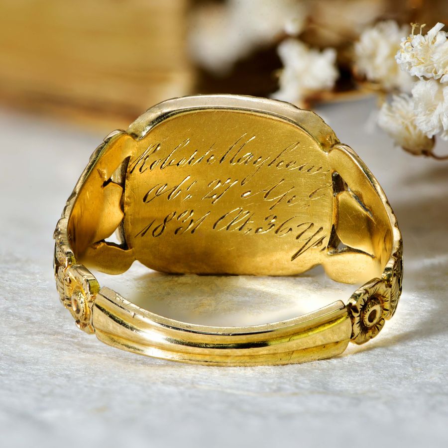 Antique The Antique 1830 William IV Mourning Ring