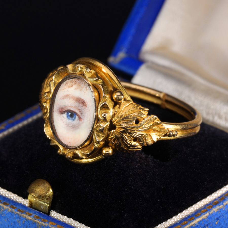 Antique The Antique Georgian Lover's Eye Ring