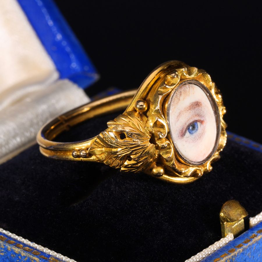 Antique The Antique Georgian Lover's Eye Ring