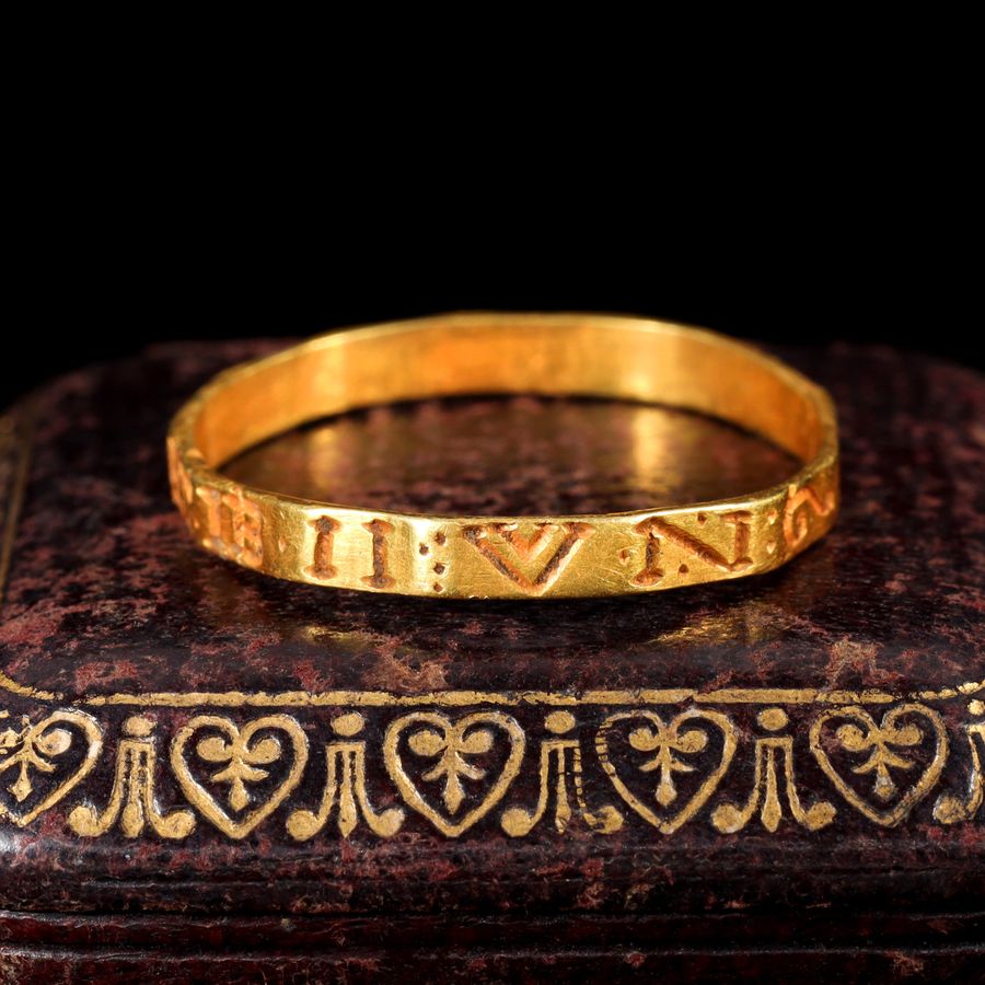 Antique The Medieval 13th Century Lovers Posy Ring