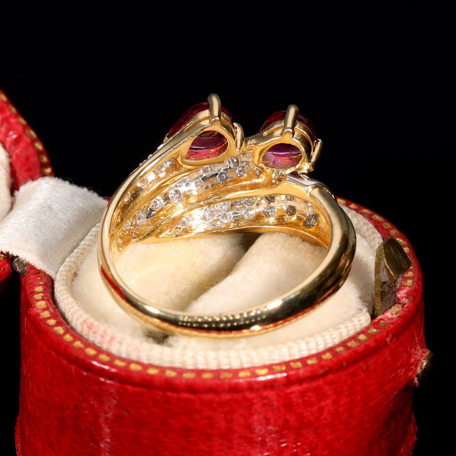 Antique The Vintage Ruby and Diamond Claw Ring